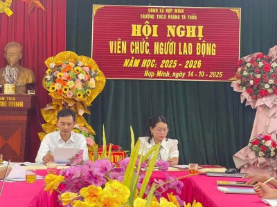HỘI NGHỊ VIÊN CHỨC NGƯỜI LAO ĐỘNG NĂM HỌC 2025-2026