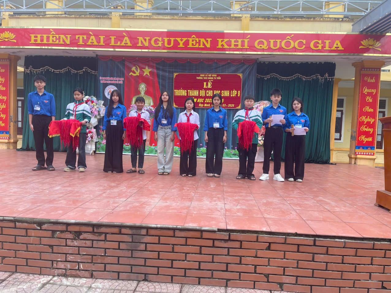 LỄ TRƯỞNG THÀNH CỦA HỌC SINH LỚP 9 – DẤU MỐC Ý NGHĨA TRONG HÀNH TRÌNH KHÔN LỚN